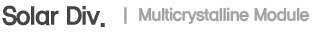 Multi crystalline Module